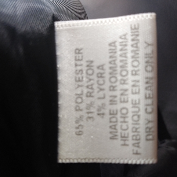 BLOOMINGDALES 6 Charcoal Gray Blazer - Picture 4 of 8